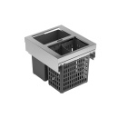 Poubelle De Tri Sélectif Slide One Eco - Acier Inoxydable