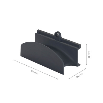 Support De Tuyau D\'insertion Pour Armoire De Nettoyage - Gris Foncé