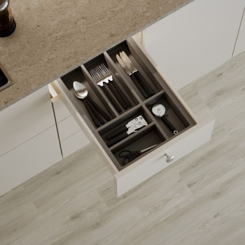 Range Couvert Tiroir Basic - Gris Orion
