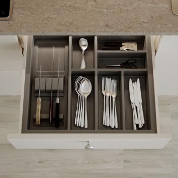 Range Couvert Tiroir Basic - Gris Orion