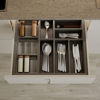 Range Couvert Tiroir Basic - Gris Orion
