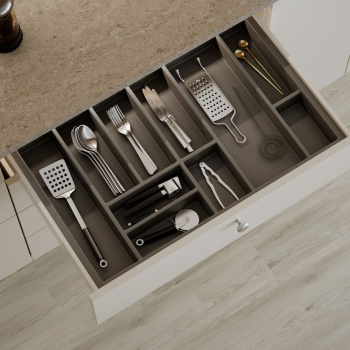 Range Couvert Tiroir Basic - Gris Orion