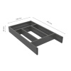 Range Couvert Tiroir Flex Basic - 500 (473mm) - Gris Foncé