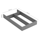 Insert De Tiroir Boîte Á Ustensiles Flex Basic - 500 (278 mm) - Gris Foncé