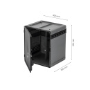 Armoire de Nettoyage Set 4 pièces - Gris Foncé