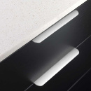 Poignée Profilée Cliff Round - 200mm - Aspect Inoxydable