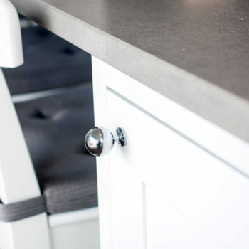 Bouton Lily - Chrome