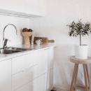 Poignée Profilée Edge Straight - 200mm - Laqué Blanc