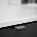 Poignée Profilée Edge Straight - 40mm - Noir Brossé