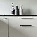 Poignée Profilée Edge Straight - 40mm - Noir Brossé