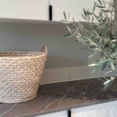 Poignée Profilée Edge Straight - 40mm - Noir Brossé