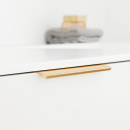 Poignée Profilée Edge Straight - 40mm - Laiton Brossé