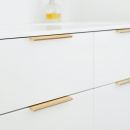 Poignée Profilée Edge Straight - 40mm - Laiton Brossé