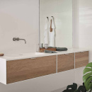 Poignée Profilée Edge Straight - 100mm - Aspect Inoxydable