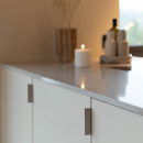 Poignée Profilée Edge Straight - 100mm - Aspect Inoxydable