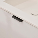 Poignée Profilée Edge Straight - 100mm - Noir Brossé