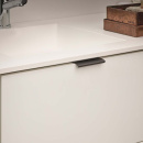 Poignée Profilée Edge Straight - 100mm - Noir Brossé