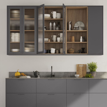 Bouton T Viva - Gris graphite