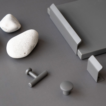 Bouton T Viva - Gris graphite
