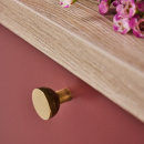 Bouton Copenhagen - 25mm - Laiton Brut/Poli