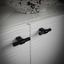 Bouton T Helix Stripe - Noir Mat