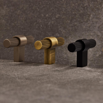 Bouton T Helix Stripe - Bronze Antique