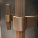 Bouton T Helix Stripe - Laiton