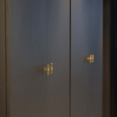 Bouton T Helix Stripe - Laiton