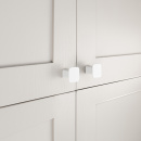 Bouton Prism - 32x32mm - Blanc Mat