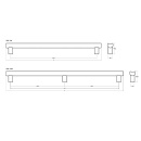 Poignée Moon - Noir Brossé