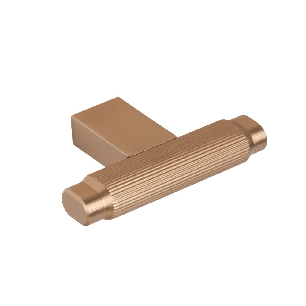 Bouton T Brooklyn - Laiton Brossé