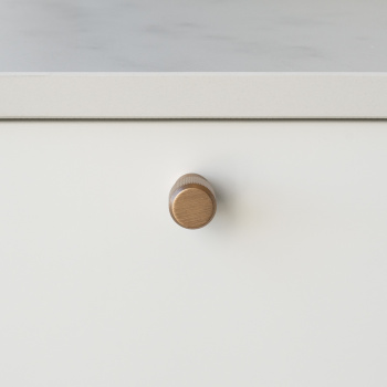 Bouton Brooklyn Ø20mm - Laiton Brossé Foncé