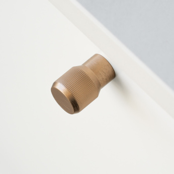 Bouton Brooklyn Ø20mm - Laiton Brossé Foncé