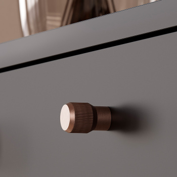 Bouton Brooklyn Ø20mm - Bronze Brossé