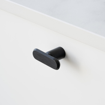 Bouton T Fase - Noir Brossé