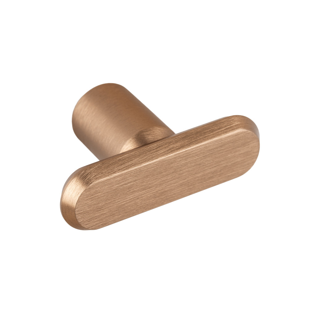 Bouton T Fase - Laiton Brossé Foncé
