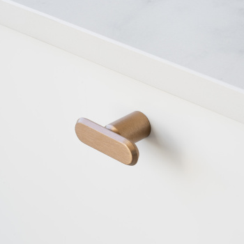 Bouton T Fase - Laiton Brossé Foncé