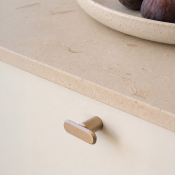 Bouton T Fase - Laiton Brossé Foncé