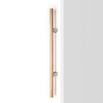 Poignée Kumo Wood - Chêne/Aspect Inoxydable