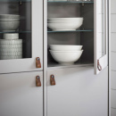 Loop Ronde - Cuir Marron/Laiton