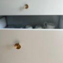 Bouton Sture - 28mm - Laiton Brossé Non Traité