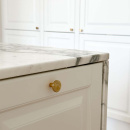 Bouton Dalby - Laiton Poli Non Traité