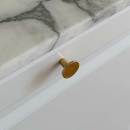 Bouton Dalby - Laiton Poli Non Traité