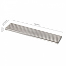Grille D\'aération - 1198x125 - Inox