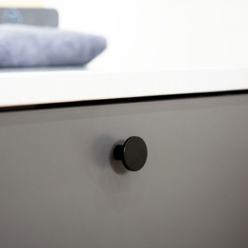 Bouton Como - Noir Mat