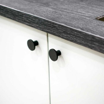 Bouton Como - Noir Mat