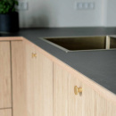 Bouton Como - Laiton Brossé