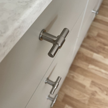Bouton T-Type - Fini Acier Inoxydable