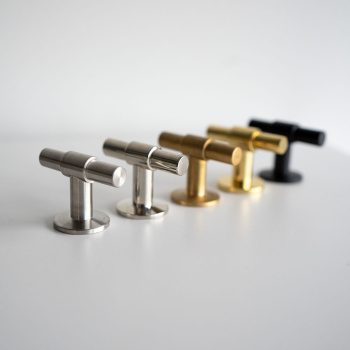 Bouton T Uniform - Acier Inoxydable Brossé