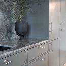 Poignée Uniform - 128mm - Aspect Inoxydable Brossé